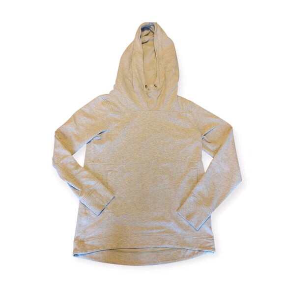 Lululemon Split Pullover Hoodie Sweatshirt Womens 4 Heathered Gray Active - Picture 1 of 7